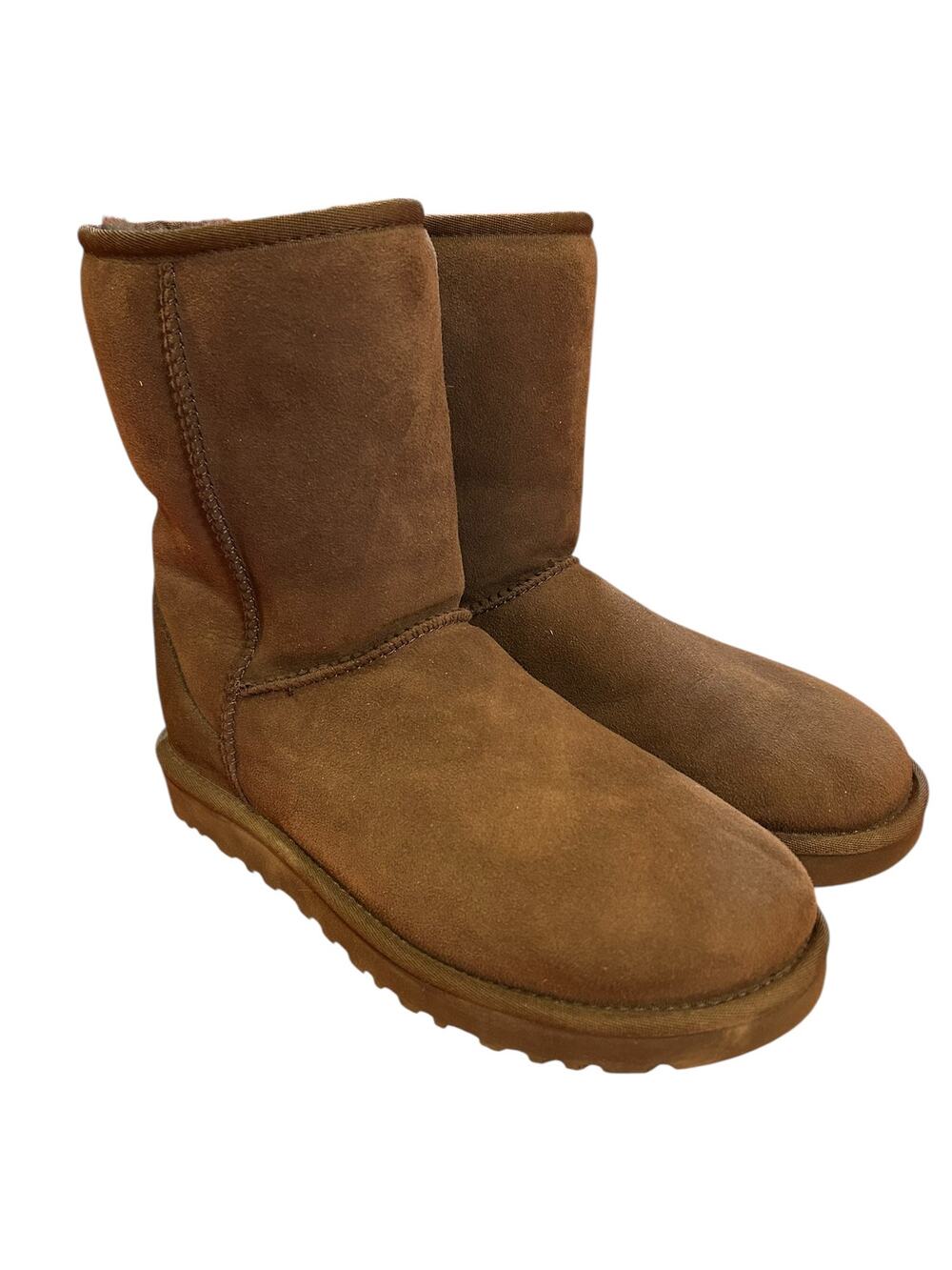 UGG Women's Shearling Boots Size 8 Brown Burnt Cedar Classic Short II Uggs